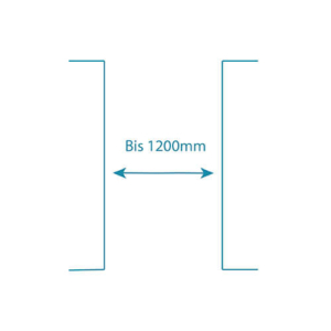 Breite bis 1200 mm