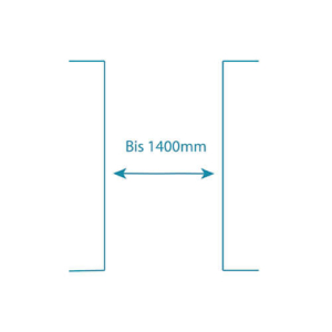 Breite bis 1400 mm